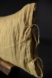 Laundered Linen Tie Pillowcase Extra Long - Yesteryear