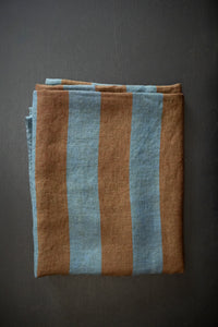 Laundered Linen Tablecloth - Gardener Stripe