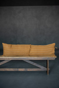 Indian Cotton/Linen Tie Pillowcase Extra Long - Canyon Stitch
