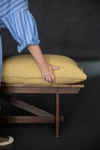 Laundered Linen Tie Pillowcase - Yesteryear