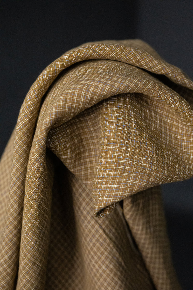 Laundered Linen Tie Pillowcase Extra Long - Peanut Brittle
