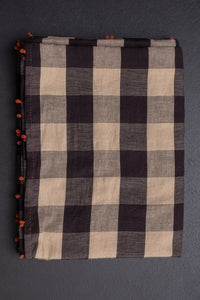 Handwoven & Handstitched Kala Cotton Tablecloth - Coffee Creme