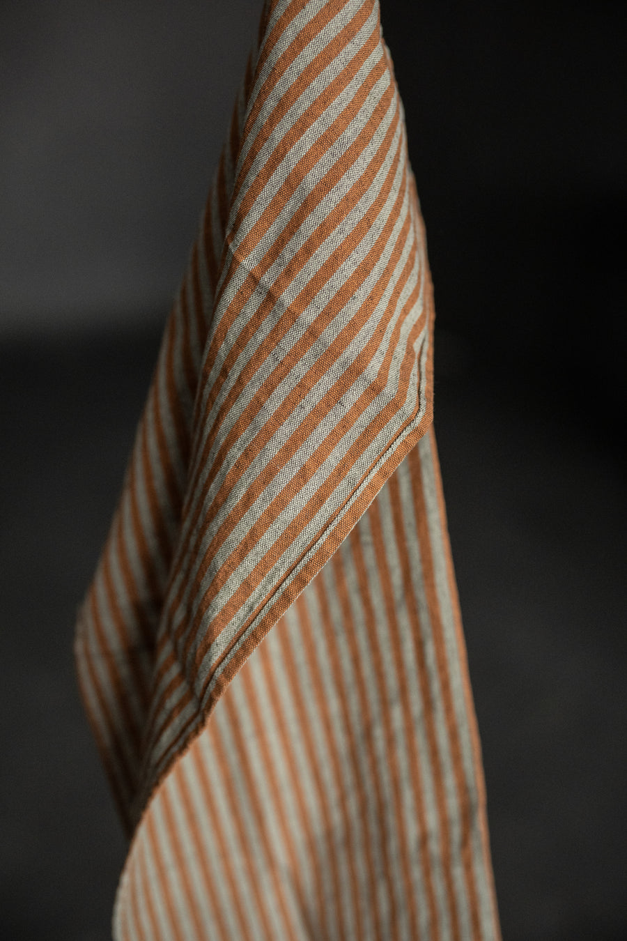 Laundered Linen/Cotton Tea Towel - Dalloway Stripe