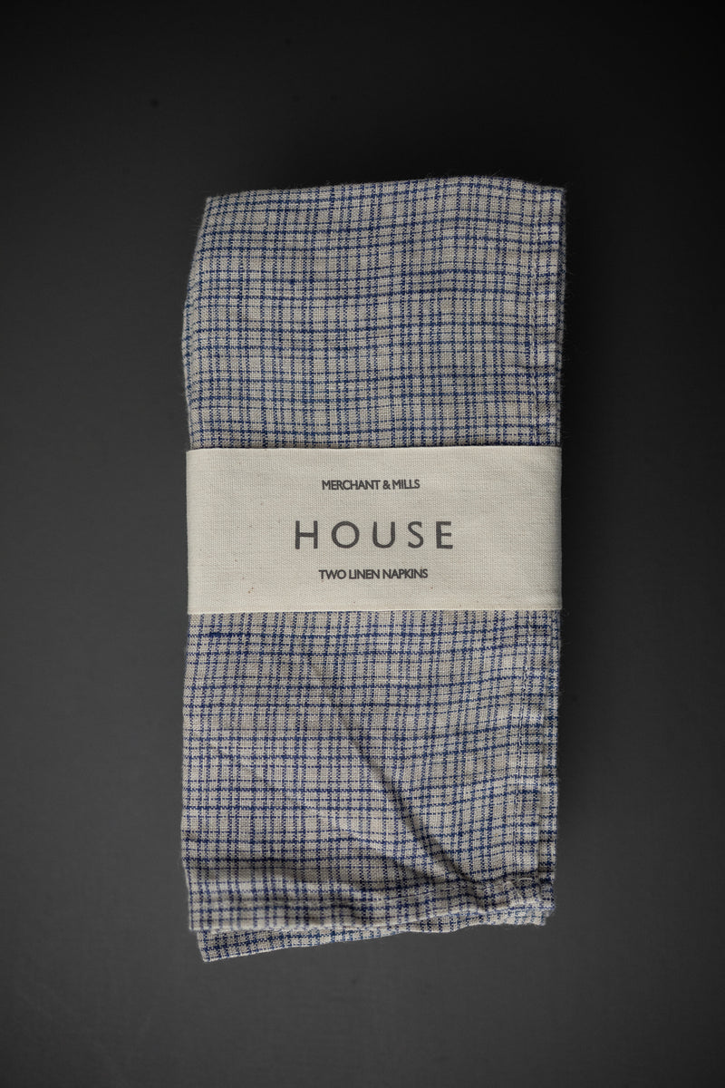 Laundered Linen Napkin Set of Two -  Kuri Sketch