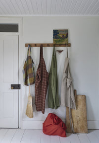 Laundered Linen Workaday Apron - Orchard Grass