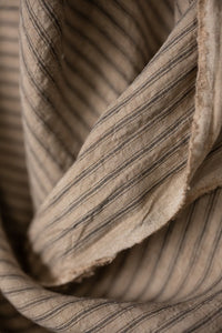 stripy linen pillowcase bedlinen