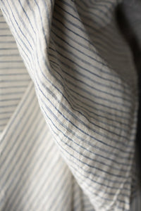 stripy linen pillowcase bedlinen