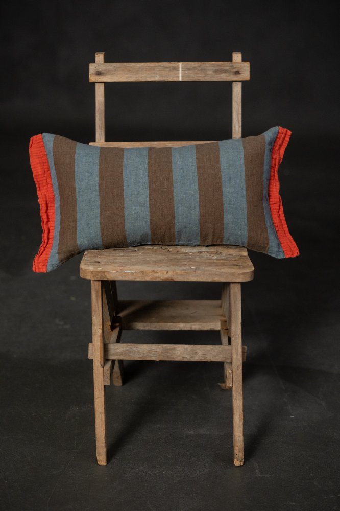 linen stripe pillow cushion