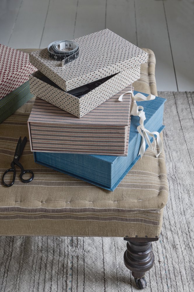 Archive Box - Yarn Dyed Indigo & Itsy Ditsy