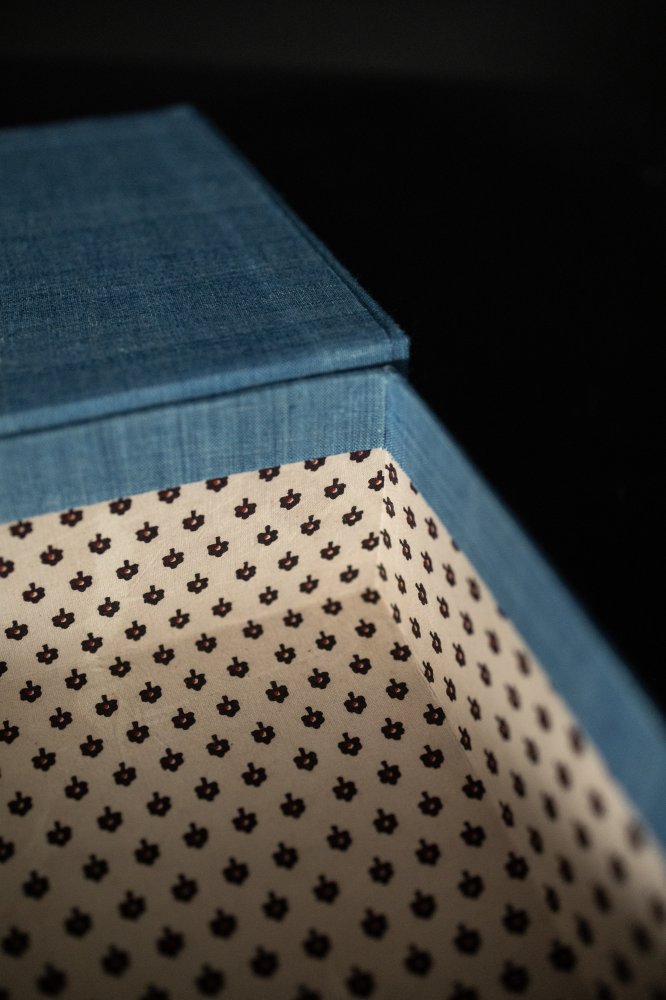 Archive Box - Yarn Dyed Indigo & Itsy Ditsy