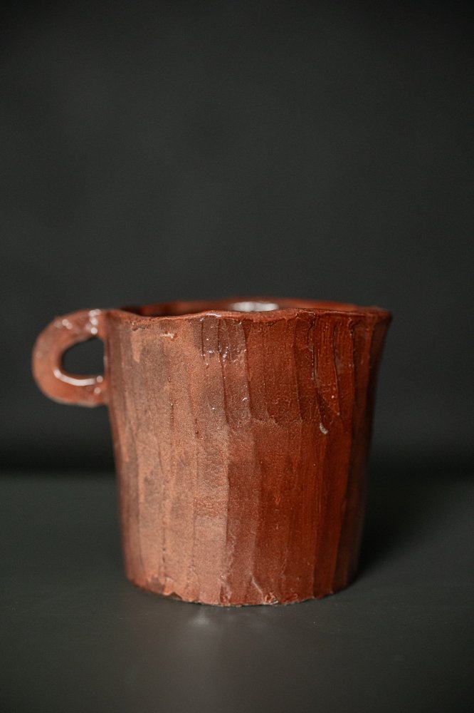 Hand Coiled Pitcher - Light Brown