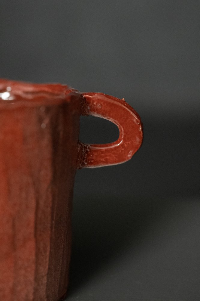 Hand Coiled Pitcher - Light Brown