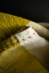 Handwoven & Handstitched Kala Cotton Napkin Set of Two - Jumbo Lime