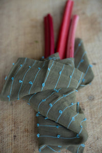 Loopy Cotton Napkin Set of Two - Basil