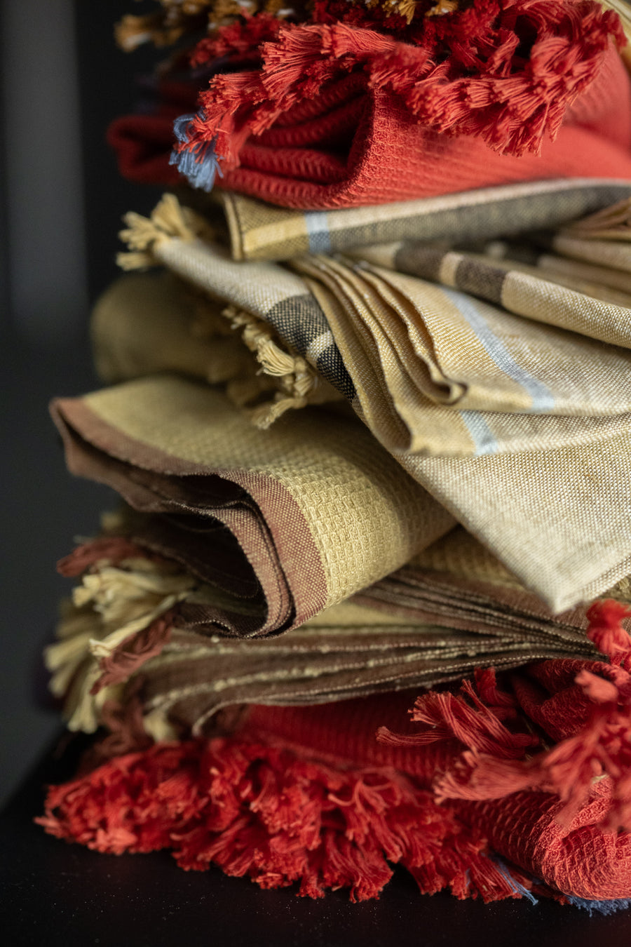 Handloom Waffle Hand Towel - Sand