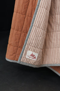 Cotton/Linen Windowpane Quilt - Dusky Daya