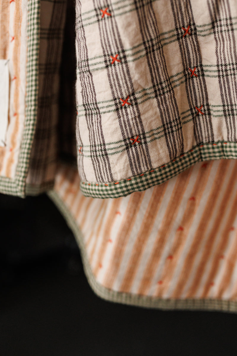 Handloom Cotton Cross Stitched Quilt - Fable Time