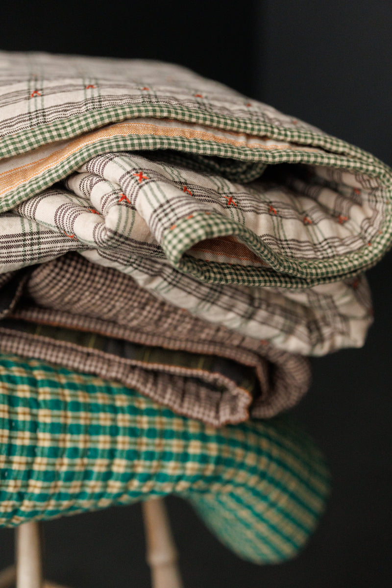 Handloom Cotton Cross Stitched Quilt - Fable Time