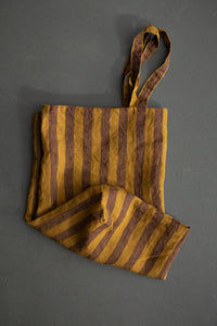 Laundered Linen Orton Bag - Hazel Stripe