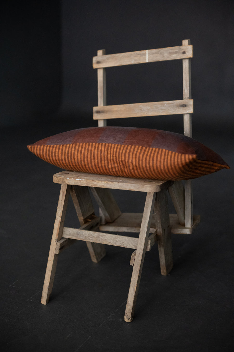 Scatter Cushion - Seville Stripe/Binoche Gingham