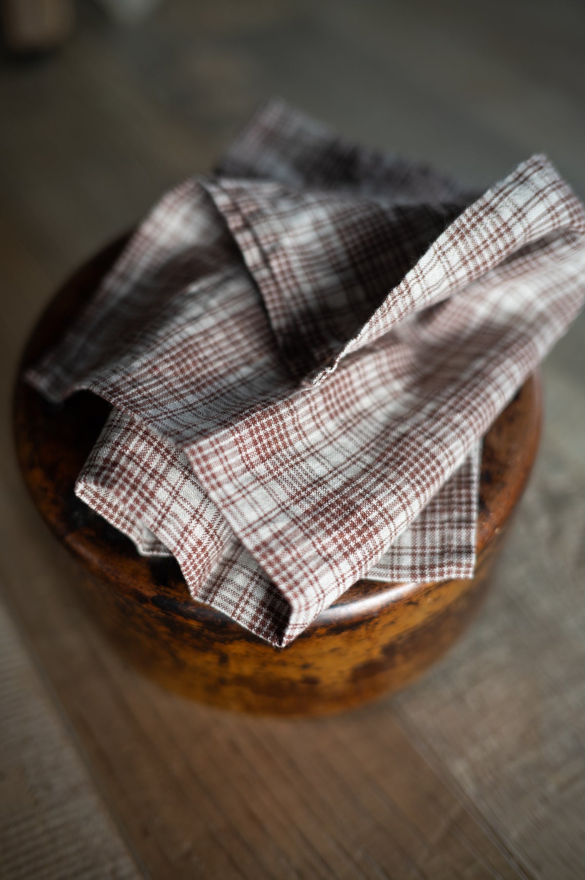 Laundered Linen Napkin Set of Two - Biscuit Crumbs