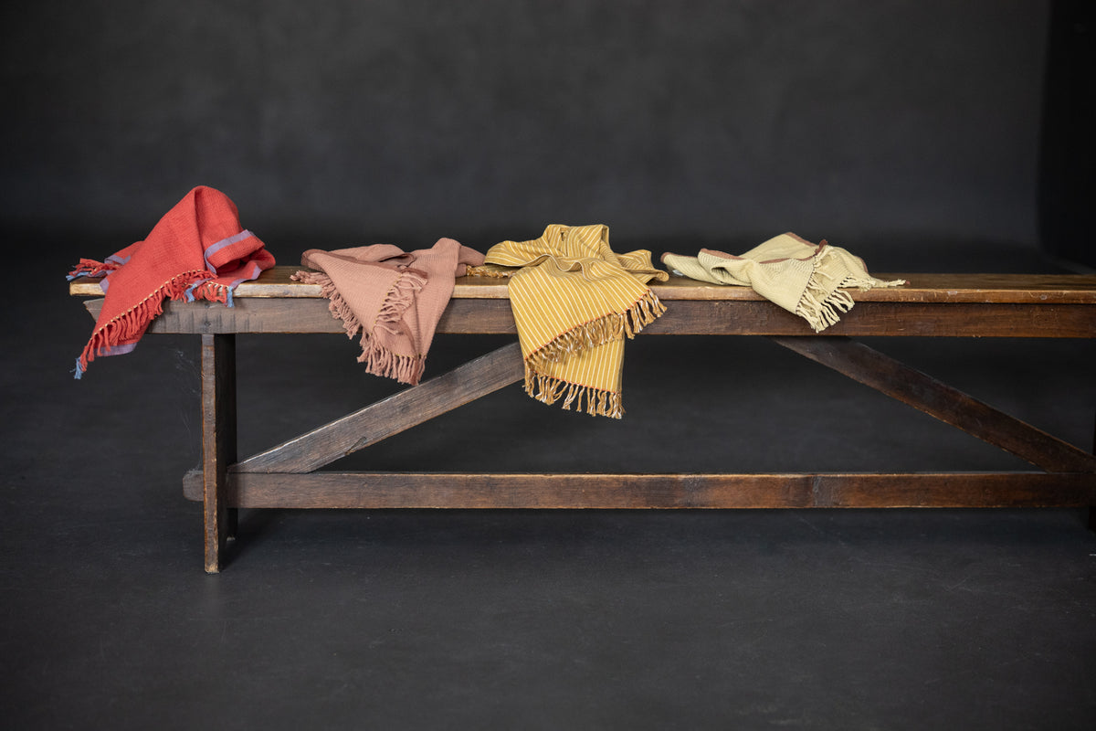 Handloom Waffle Hand Towel - Pomelo