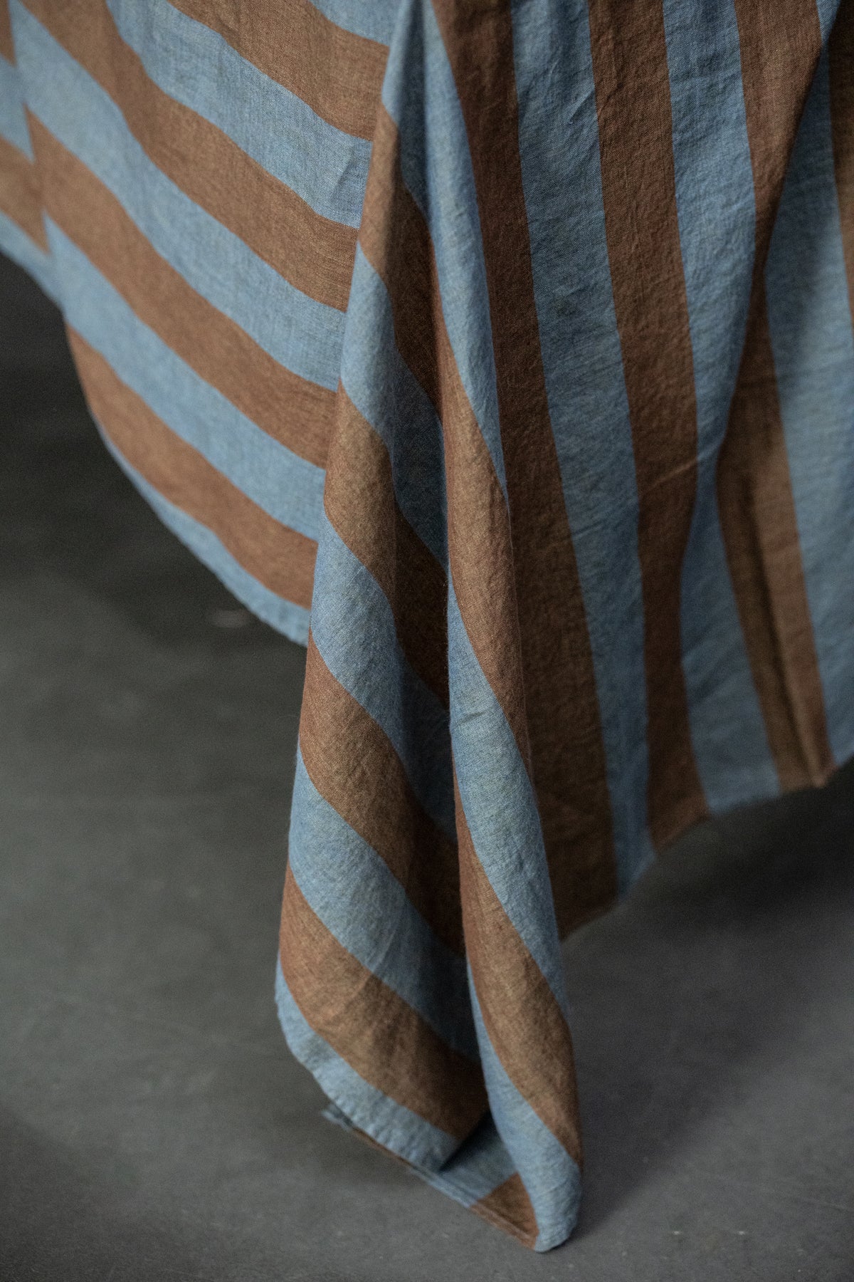 Laundered Linen Tablecloth - Gardener Stripe
