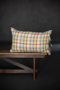 Laundered Linen Tie Pillowcase - Aurora