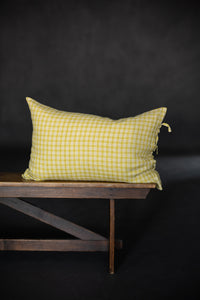 Laundered Linen Tie Pillowcase - Daffodilly