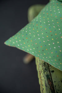Rectangular Cushion -  Green Bobbette/Cardamom Gingham
