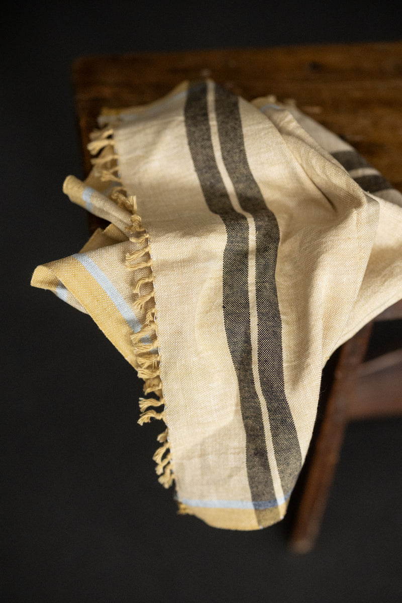Handloom Stripe Tea Towel - Adrift