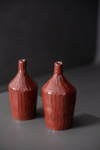 Hand Coiled Vase - Conker