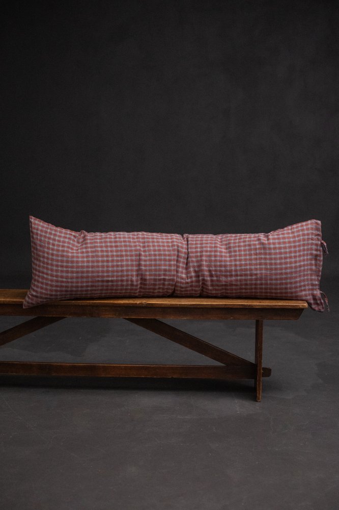 Laundered Linen Tie Pillowcase Extra Long - Sansho Spice