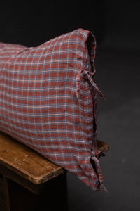 Laundered Linen Tie Pillowcase Extra Long - Sansho Spice